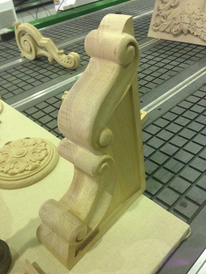 The sample is made by 4-axis cnc router 1325RH-ATC 